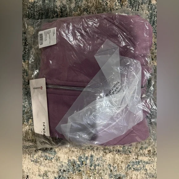 Lululemon Scuba Oversized Full-Zip Hoodie Lavender Lux / Mirror Silver NWT XS/S - Picture 5 of 5